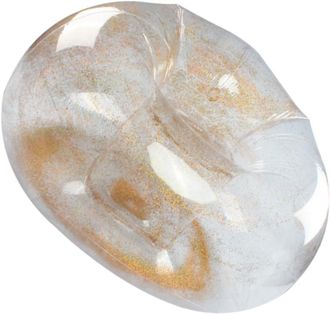 OEM Puf Inflable Decorativo Con Lentejuelas Doradas Para Adultos, Taburete Para Uso En Interiores Y Exteriores, Sill&oacute;n De Viaje