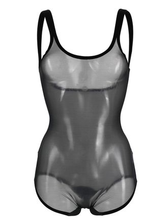 Wolford Body met mesh - Zwart