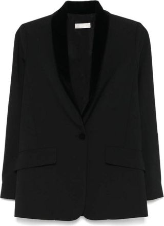 Antonelli Stijlvolle Jassen Collectie - Dames - Blazers - Zwart - L - Wol - Jassen