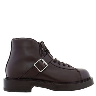 Ferragamo Gancini Ornament Ankle Boots, Size 10 E