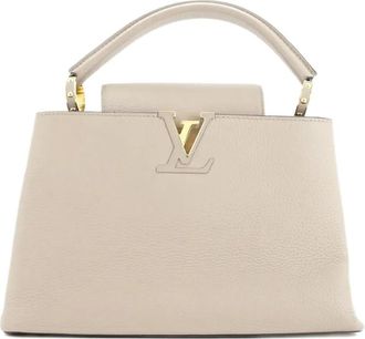 Louis Vuitton Capucines Bag Leather PM satchel - Beige