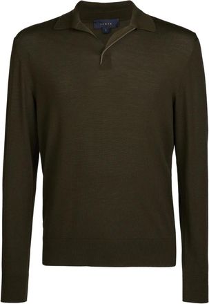 Sease Sease, Truien & Vesten, Heren, Groen, XL, Wol, Lasca Polotrui