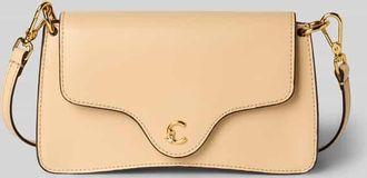 Coccinelle Handtasche mit Label-Detail in Hellgelb, Größe 1