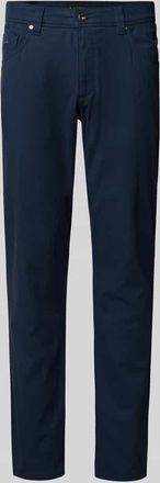 Bugatti Stoffhose im 5-Pocket-Design Modell CORDOBA in Blau Melange, Gr&ouml;&szlig;e 32/30