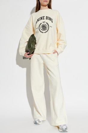 Anine Bing Sweatshirt Miles, Womens, Cream