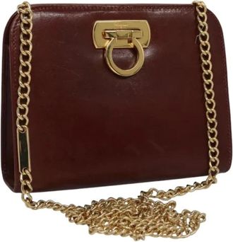 Ferragamo Pre-owned Cross Body Bags, female, Brown, Size: ONE SIZE Pre-owned Shoulder Bag