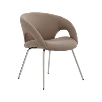 Serena Serena - Silla De Oficina Bathurst, Silla De Espera Con Reposabrazos Para Oficina, Silla De Espera Ergon&oacute;mica, Cm 58x59h72, Marr&oacute;n