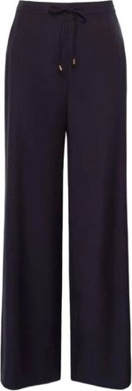 Max Mara Broeken, Dames, Blauw, L, Wijde broek
