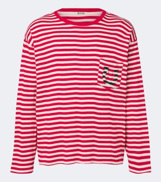 Bode Horseshoe striped cotton jersey T-shirt