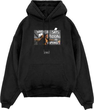 Throwback Stijlvolle Sweatshirt voor Mannen en Vrouwen - Dames - Hoodies - Zwart - S - Hoodies & sweatvesten
