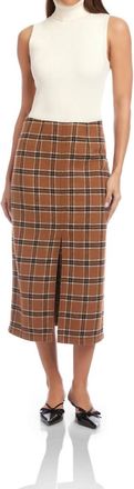 Fifteen Twenty Kaia Midi Skirt In Plaid