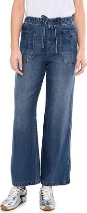 Splendid Lounge Denim Straight Pants Womens Clothing Dark Rinse : LG (Womens 10-12), Denim/Tencel