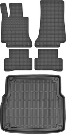 OEM Juego De Alfombrillas De Goma Para Coche Y Maletero Para Mercedes Clase C Iv S205 Estate (a Partir De 2013)
