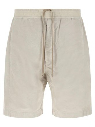 Rick Owens Beige Wide Pusher Short Bermuda Shorts