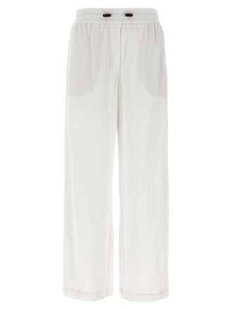 Brunello Cucinelli Womens Piqu&eacute; Cotton Joggers
