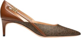 Bally Elsa B Chain Pointed Leather Pumps, Brand Size 40 ( US Size 9.5 )