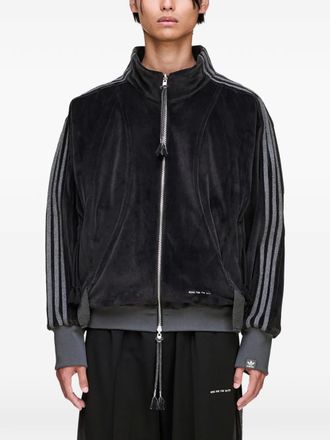 Song for the Mute three-stripes velvet jacket - Nero