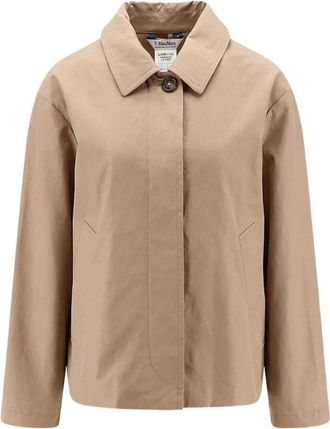 Max Mara Bambola Regenjas - Dames - Zomerjassen - Bruin - S - Katoen - Jassen