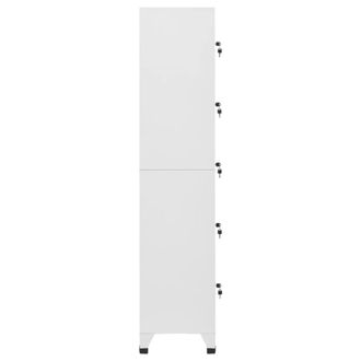 Berkfield Home Locker Cabinet Light Grey 38x40x180 cm Steel | Size: 38 x 40 x 180 cm