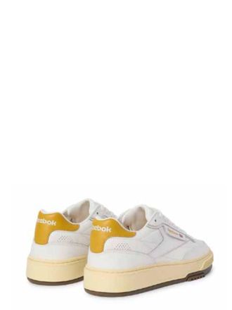 Reebok Mens Sneakers Club C Yellow Leather Trainers
