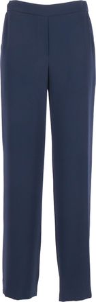 P.A.R.O.S.H. Tailored Blue Straight Leg Straight-Leg Pants