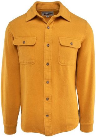 Schott NYC Flannel Work Shirt In Gold