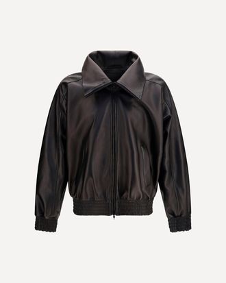 Balenciaga High-neck leather Jacket Male M