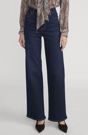 Frame Denim Le Slim Palazzo High Waist Wide Leg Jeans in Fairway at Nordstrom Rack, Size 32