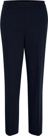 Kaffe Midnight Marine Hoge Taille Broek - Dames - Straight fit broeken - Blauw - M - Broeken