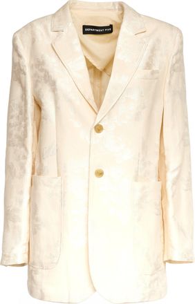 Department Five Ben Tonal Embroidered Single-Breasted Blazer