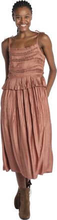 Sea NY Risa Satin Tank Dress - female - Sea NY - Midi Dresses - Pink - XS - Dresses