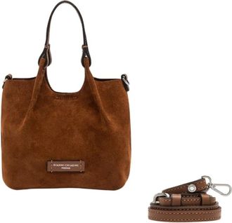 Gianni Chiarini DUA Tote Bag - Dames - Tassen - Bruin - Maat: ONE Size Zijde