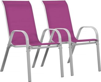 Habitat & Jardin Conjunto de 2 sillones de jard&iacute;n rosa 535 x 75 x 92 cm