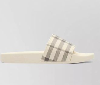 Burberry check slides