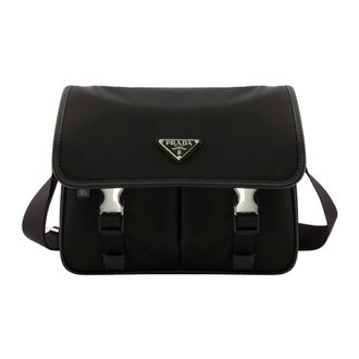 Prada Shoulder Bags, female, Black, Size: ONE SIZE Bags