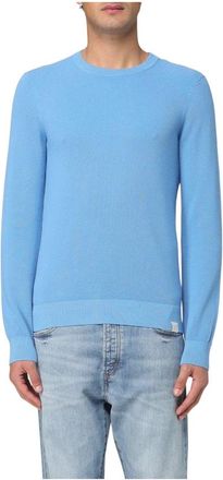 Paul & Shark Rondgebreide trui - Heren - Ronde hals truien - Blauw - L - Wol - Truien & Vesten