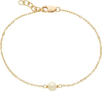 Made by Mary Pearl Bracelet in Gold Vermeil at Nordstrom, Size 7