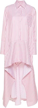 Viktor & Rolf Violant asymmetric shirt maxi dress - women - Nylon/Polyester - L - Red
