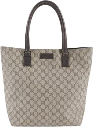 Gucci Pre-owned Tote Bags, male, Beige, Size: ONE SIZE Pre-owned Vintage Tote Bag