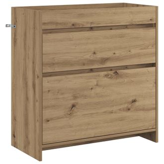 vidaXL Gabinete De Ba&ntilde;o Debajo Del Lavabo Roble Artesanal Vidaxl