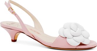 Amalfi By Rangoni Dante Slingback Kitten Heel Sandal in Rosina/White Parmasoft at Nordstrom, Size 9.5
