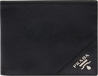 Prada Mens Saffiano Leather Bi-Fold Wallet
