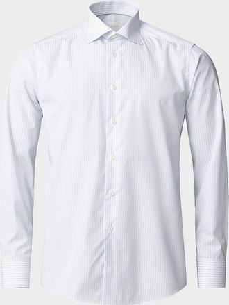 Eton Mens Elevated Stripe Supima 120 Slim-Fit Dress Shirt