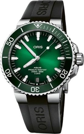 Oris Aquis Date Calibre 400 - Automatisch Groene Wijzerplaat - Dames - Horloges - Groen - ONE Size - Accessoires