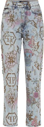 Philipp Plein Jeans Vriendelijke Pasvorm Monogram