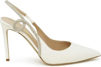 Ninalilou 341203l9/2 Cream Leather Pumps