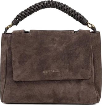 Orciani Borsa tote Sveva Peach piccola - Marrone