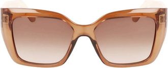 Ferragamo Brown Gradient Square Ladies Sunglasses SF1042S 232 55