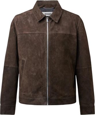 Drykorn Rikka 2 Jacket - Heren - Leren en Su&egrave;de Jassen - Bruin - S - Leer - Jassen