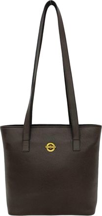 Celine Brown Leather Handbag Shoulder Bag Tote Bag (Pre-Owned)